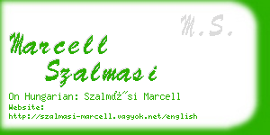 marcell szalmasi business card